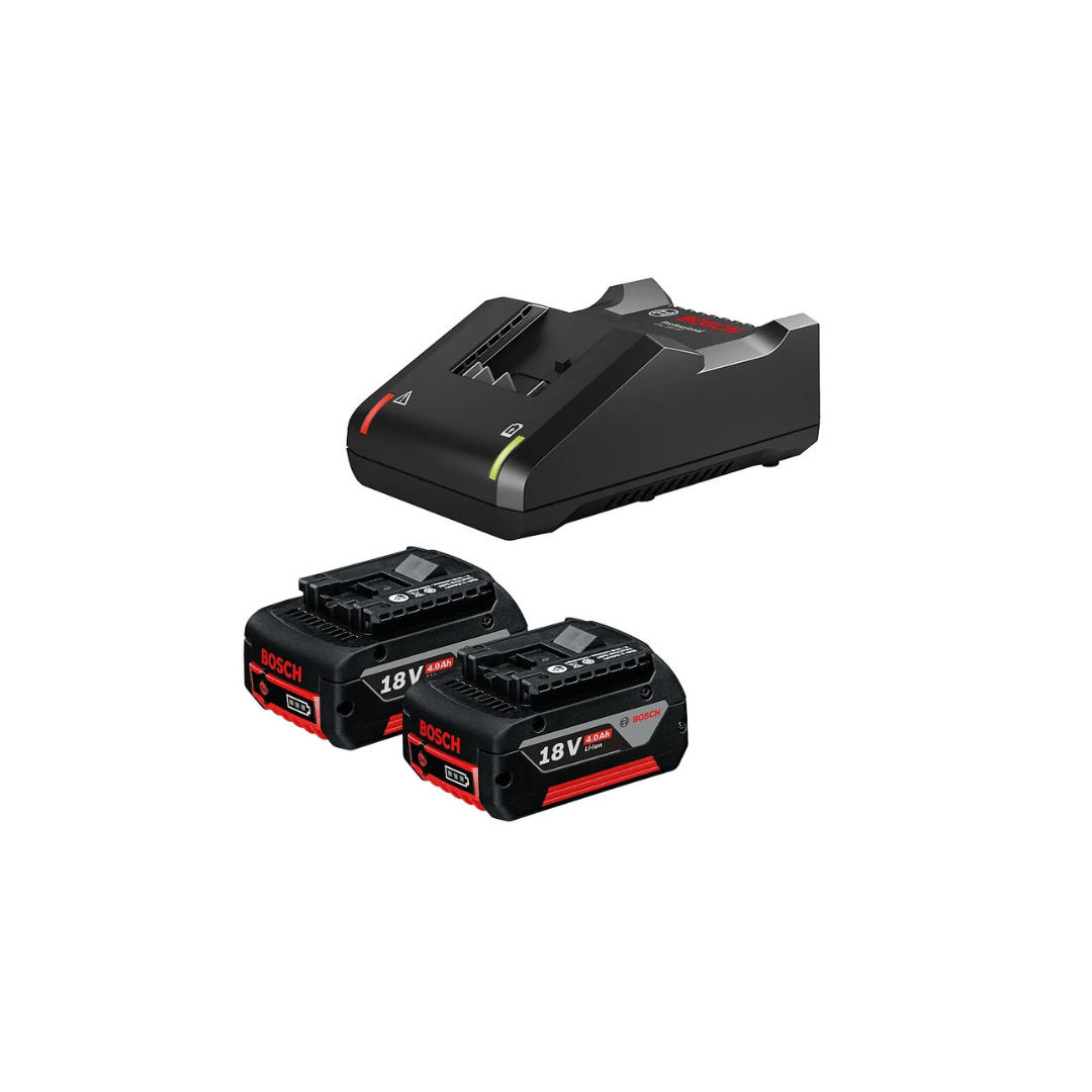 BOSCH - KIT BATERIAS E CARREGADOR - GAL 18V40 2X GBA 18V 40 AH