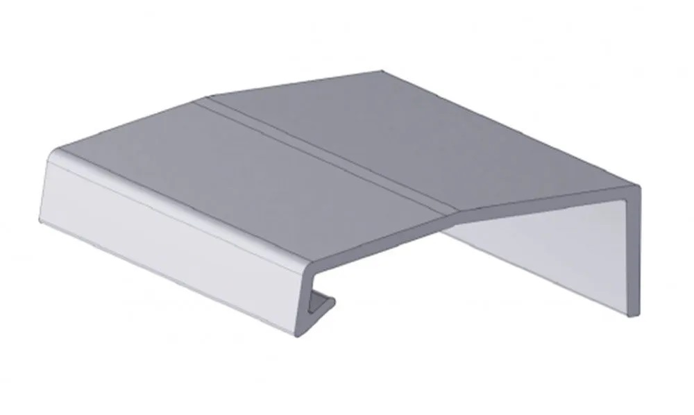 115. PERFIL PUXADOR AREZZO 1418 (MDF 18MM) - BARRA 3M AL