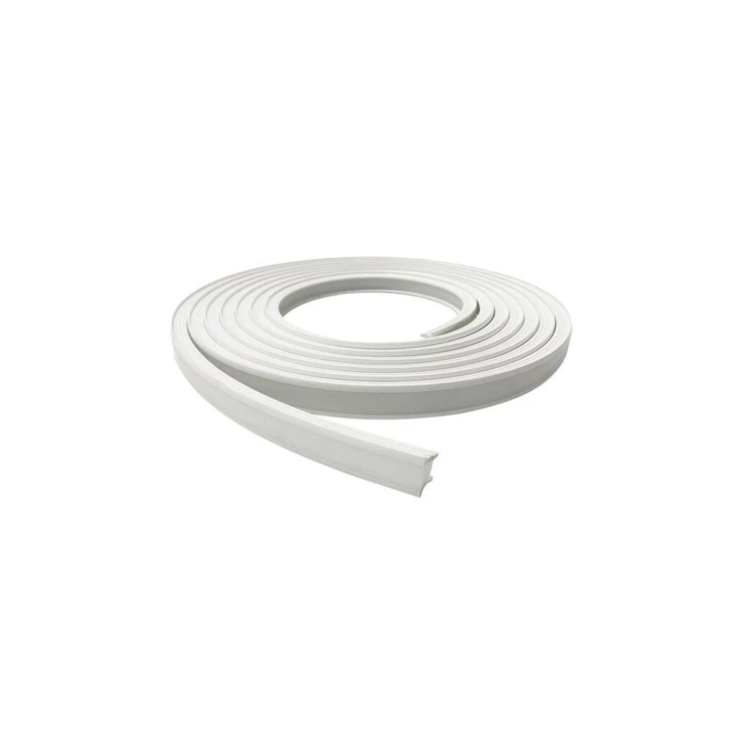 193. _PERFIL DIFUSOR PARA LED LEITOSO FLEXIVEL  - ENCAIXE MADEIRA - LED DENTRO DO TUBO - METRO LINEAR