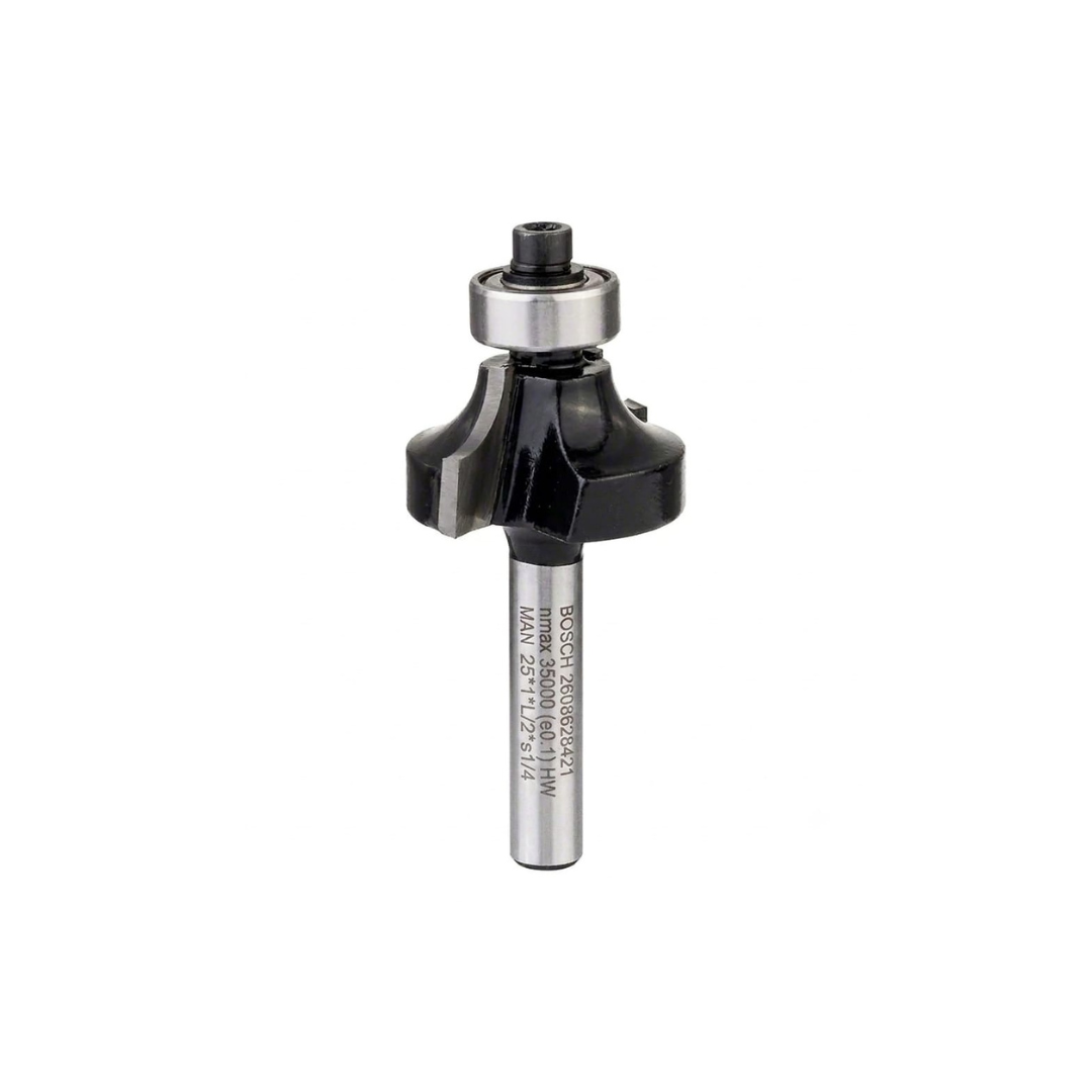 256. BOSCH - NR 8 - FRESA ACABAMENTO LATERAL COM ROLAMENTO TOPO - HASTE 14 - ANGULO 25