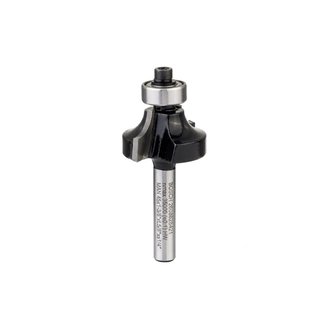 257. BOSCH - NR 7 - FRESA ACABAMENTO LATERAL COM ROLAMENTO TOPO - HASTE 14 - ANGULO 45