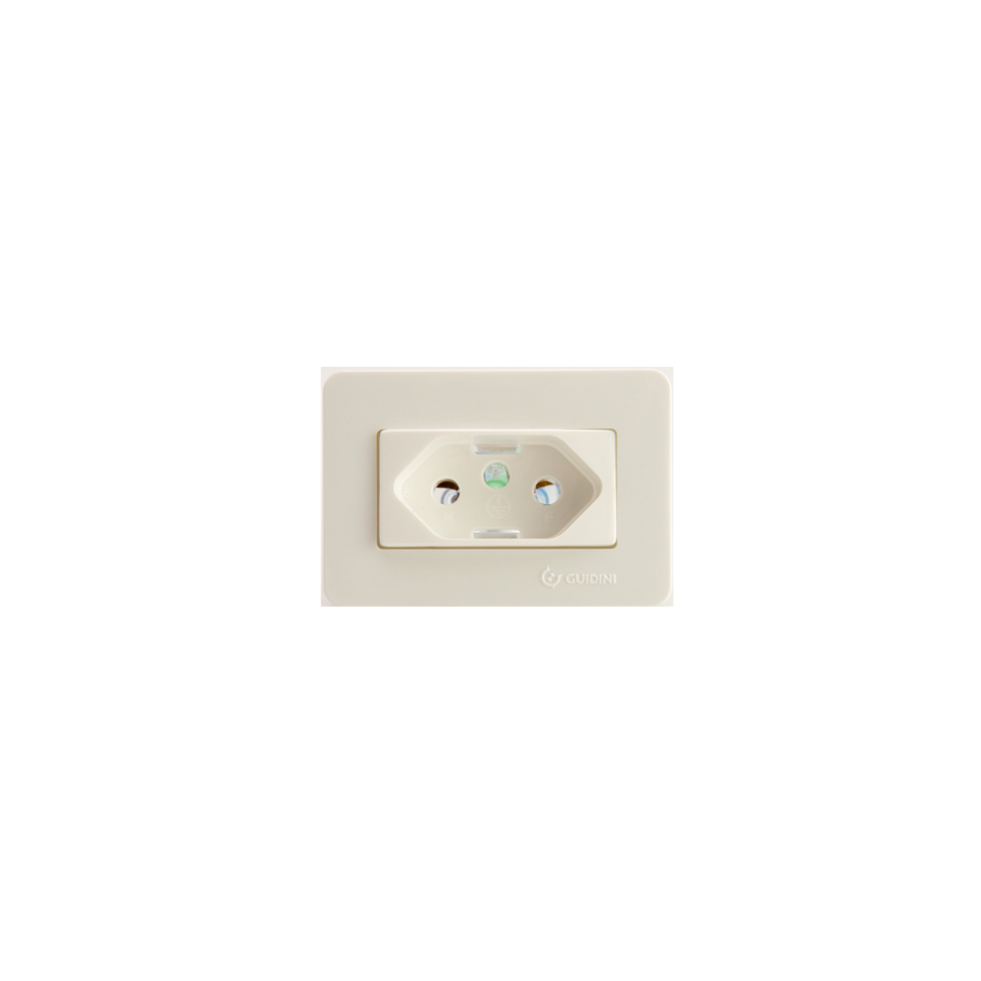 TOMADA GUIDINI 3 PINOS BRANCO 20A - EASY INSTALL