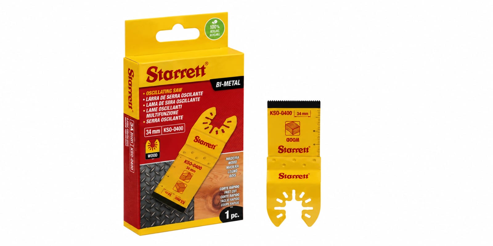 LAMINA PARA MULTICORTADORA OSCILANTE DENTE JAPONES 34MM  STARRETT	KSO-0400